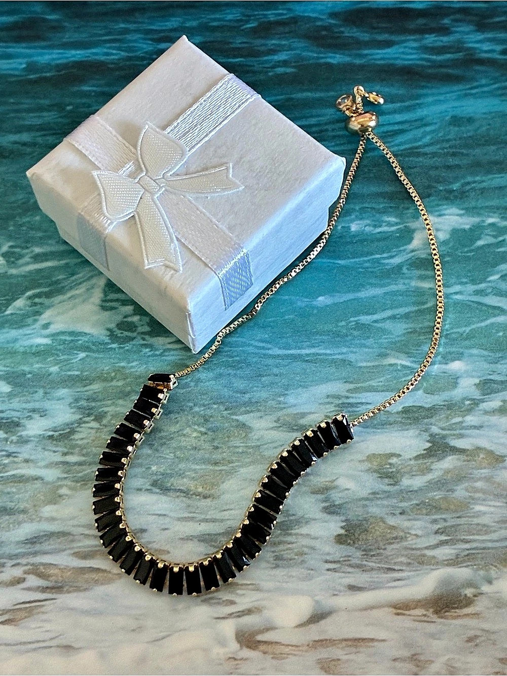 Black & Gold Link Bracelet